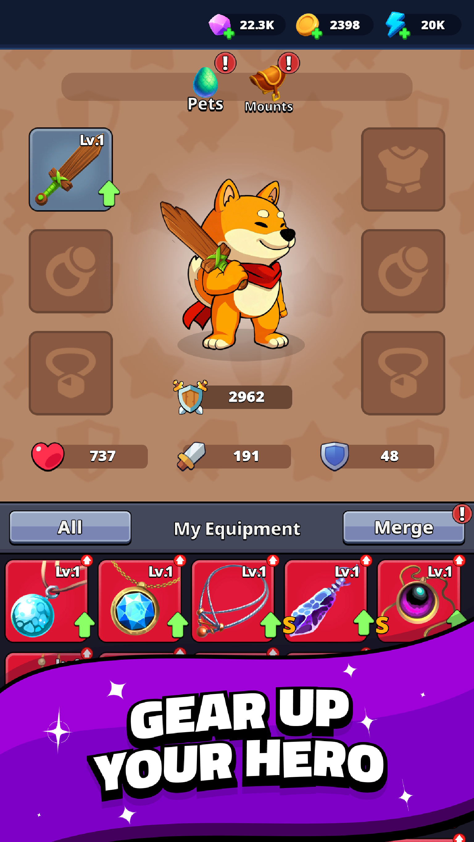 Shiba Story Go - Sistema de batalha