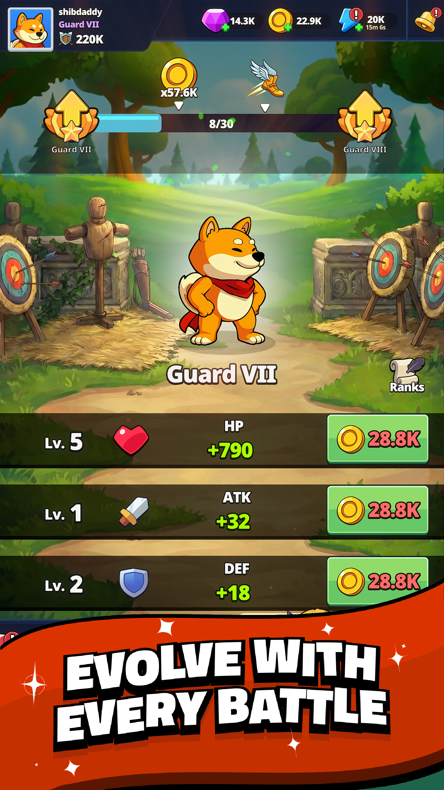 Shiba Story Go - Sistema de guilda